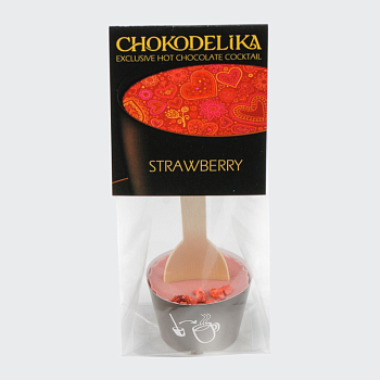 Шоколад для приготовления коктейля со вкусом Клубника (50г)