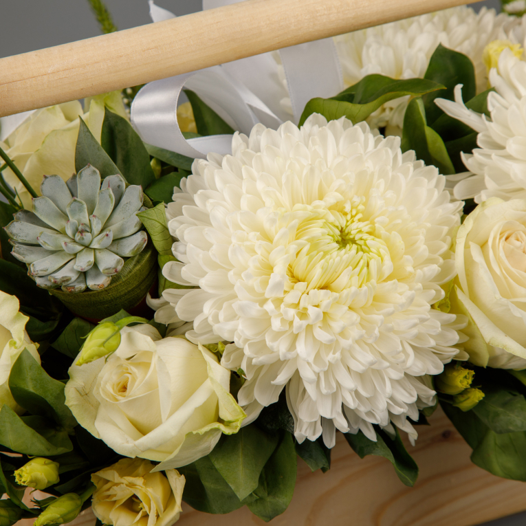 Композиция в кашпо Поцелуй ангела