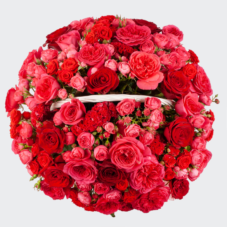 Букет в корзине Дивный сад