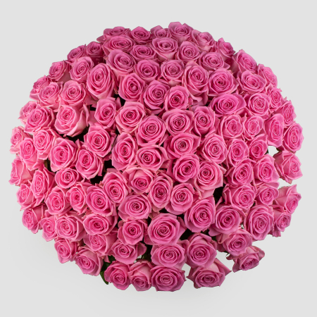 Букет 101 роза Аква