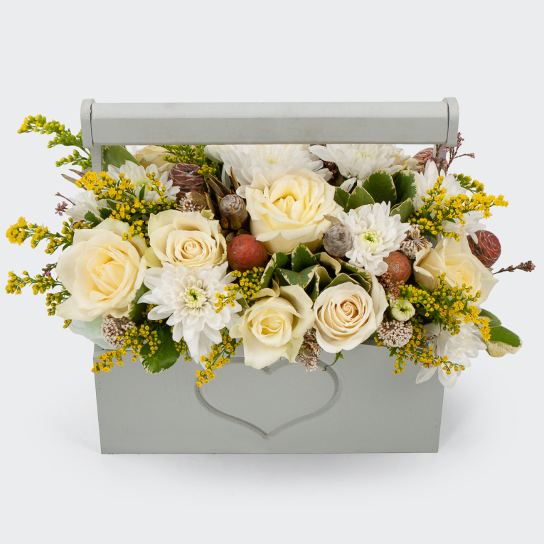 Букет в кашпо Восхитительный миг