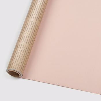 Пленка матовая бежевая с принтом (1 м)