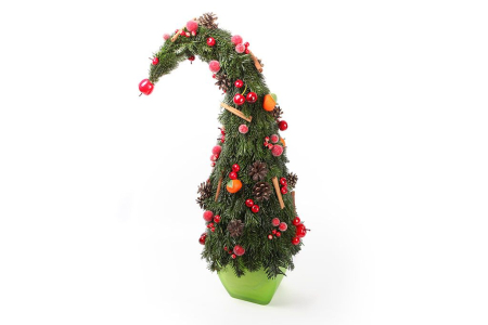 Букет Новогодний гном в кашпо