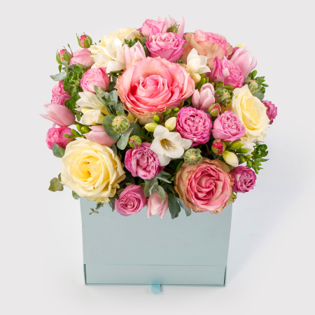 Букет в коробке Сладкая романтика