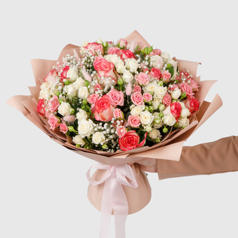 Букет Розовый пик