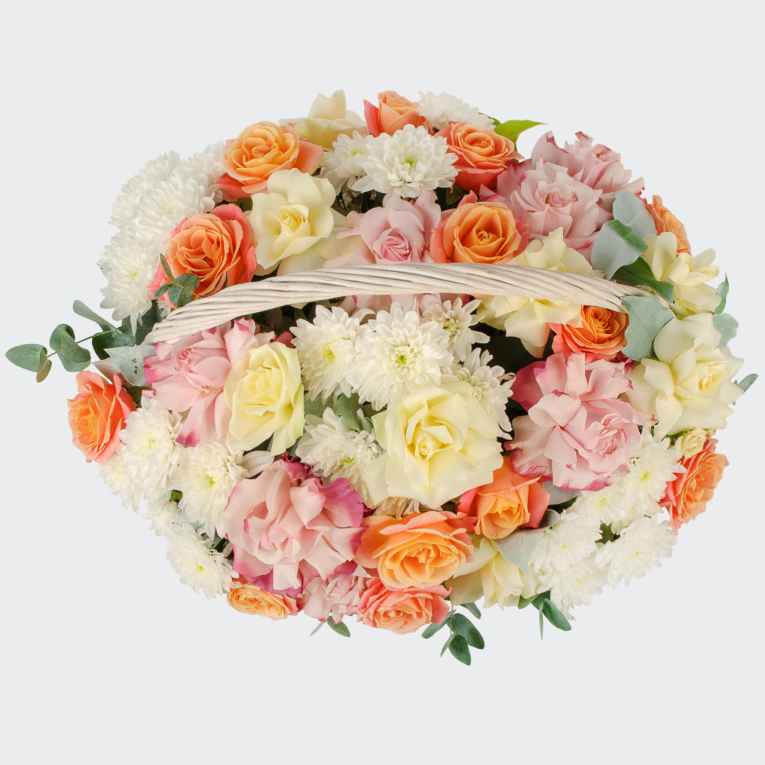 Букет в корзине Красота утра