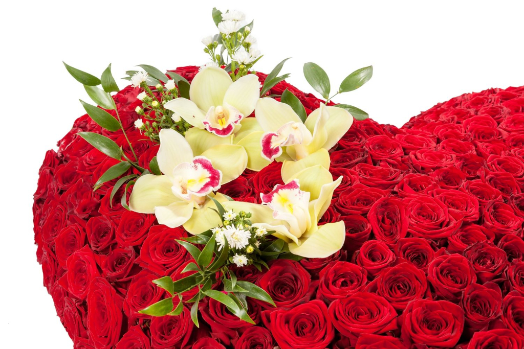 Букет Сердце из роз Премиум