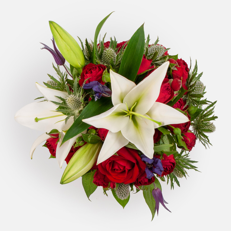 Букет в коробке Белая звезда