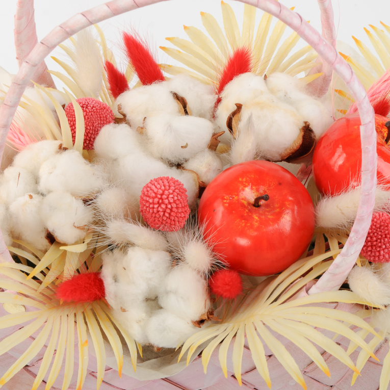 Букет в корзине Жаркая вспышка