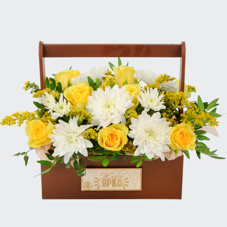 Букет в ящике Лучшая пора