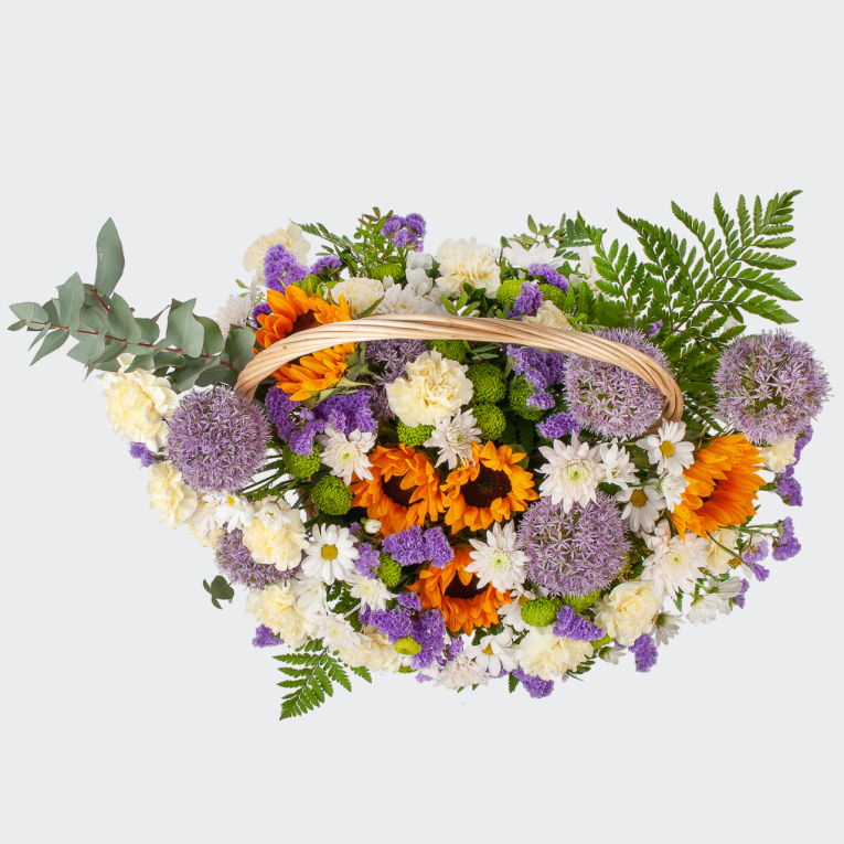 Букет в корзине Родное лето