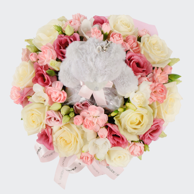 Букет в коробке Плюшевый праздник