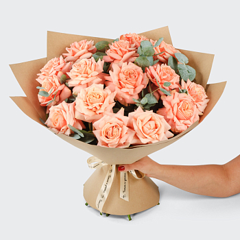 Букет из 15 роз Дыхание нежности