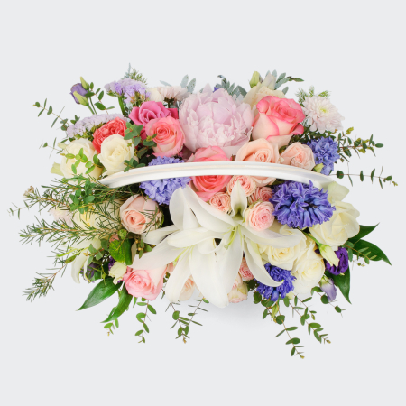 Букет в корзине Англичанка