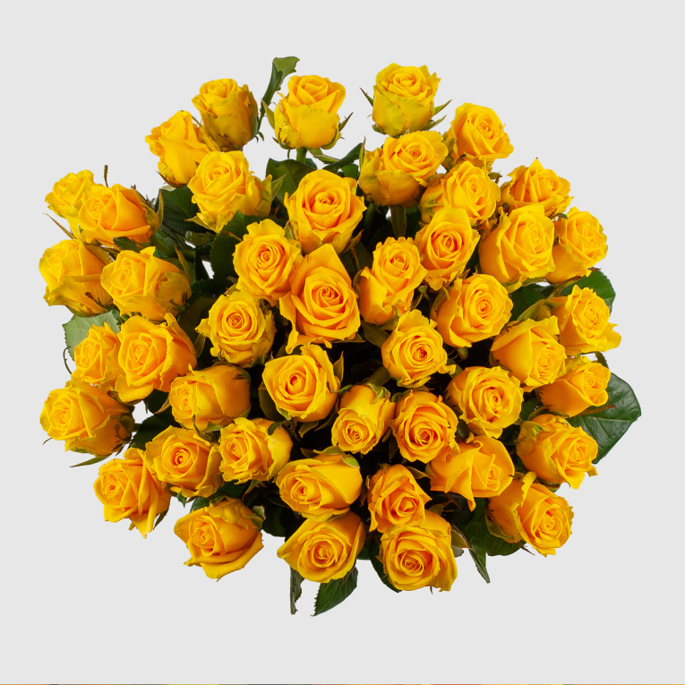 Букет из 45 роз Золото любви
