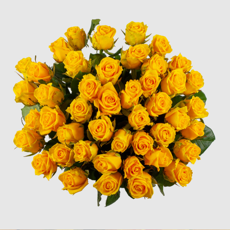 Букет из 45 роз Золото любви