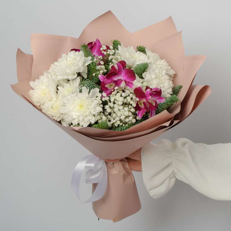 Букет Орхидея в облаках