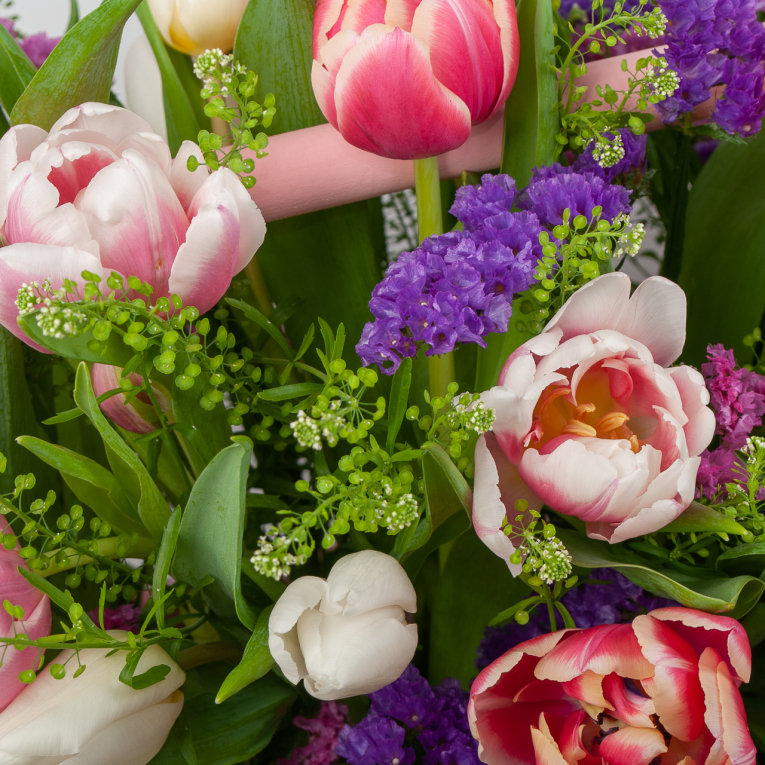 Букет в кашпо Звонкая капель