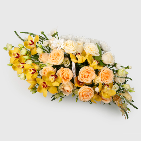 Букет в корзине Тропический поцелуй