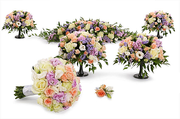 Свадебный комплект Нимфа (люкс) Свадебный комплект Нимфа (люкс)