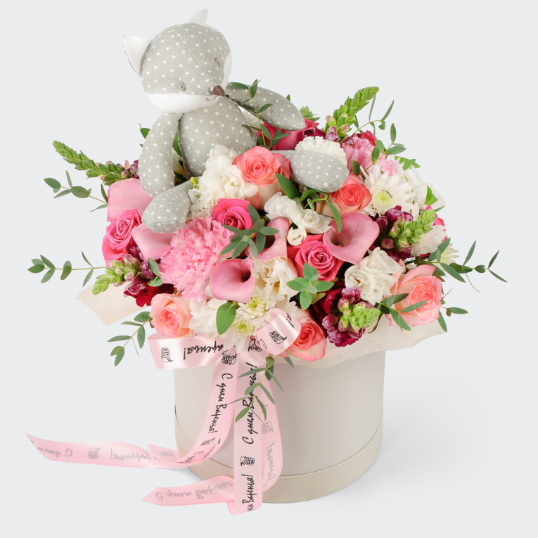 Букет в коробке Волшебный день