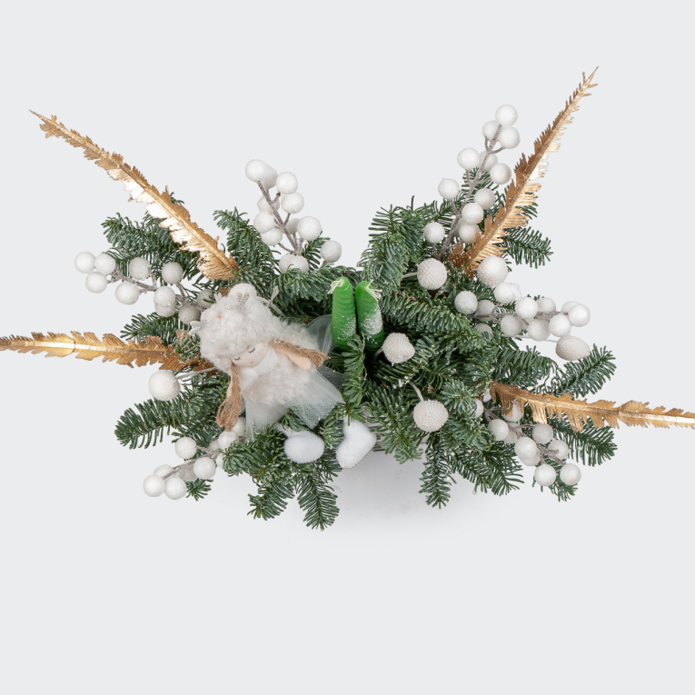 Композиция в кашпо Песня Рождества