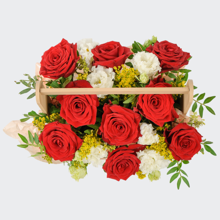 Букет в ящике Влюбись в меня