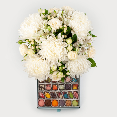 Букет в коробке Сахарное облачко