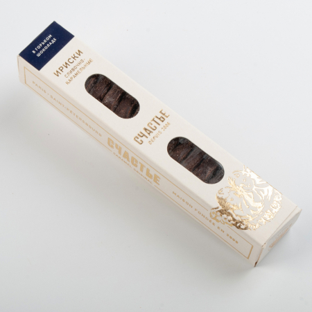 Оригинальные ириски в горьком шоколаде и пряной обсыпке «Счастье» (75 г)