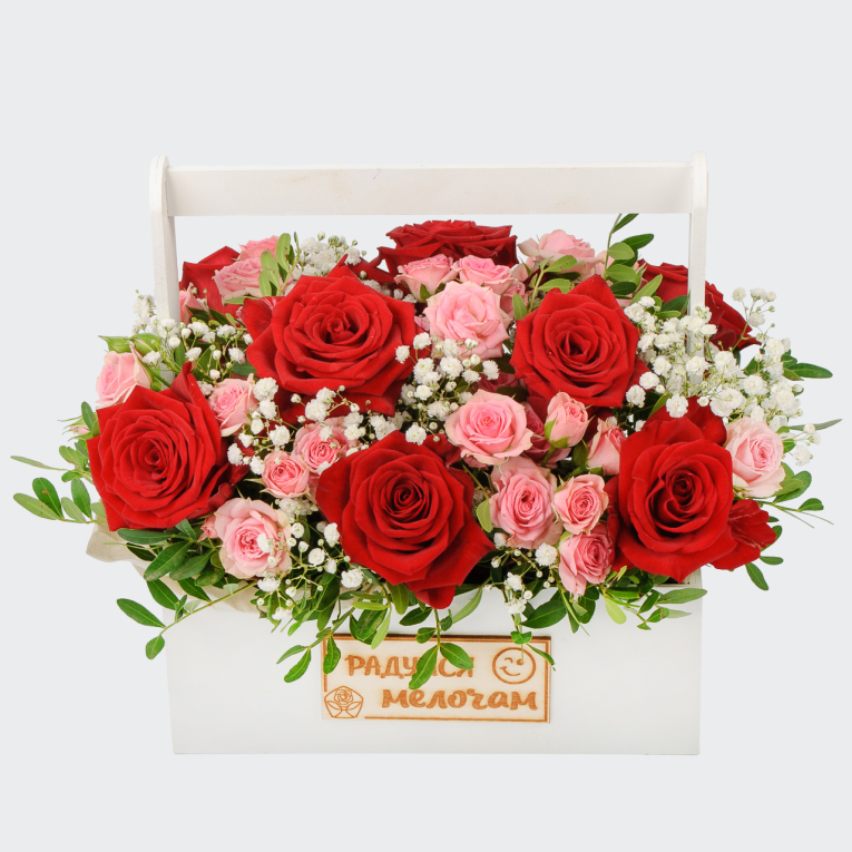 Букет в ящике Аромат женщины