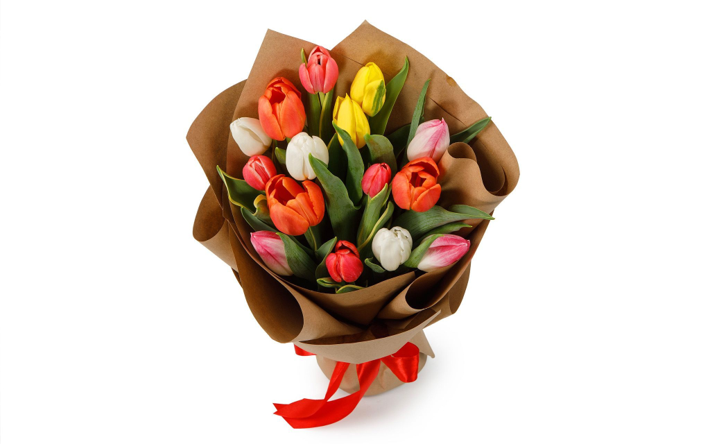 Букет из 15 тюльпанов Апрель