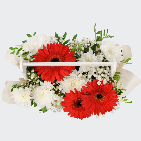 Букет в ящике Сен-Пьер