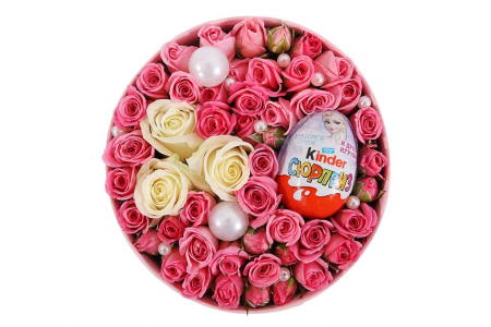 Букет Таинственная муза в шляпной коробке