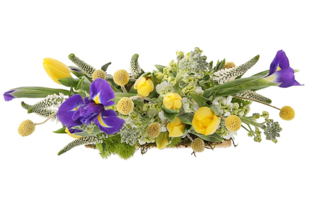 Букет В весеннем парке в кашпо