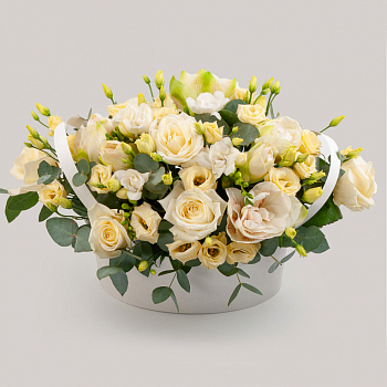 Букет в коробке Белый сон