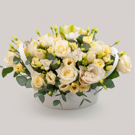 Букет в коробке Белый сон