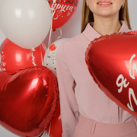 Набор воздушных шаров «Мы созданы друг для друга» (9 шт.) Набор воздушных шаров «Мы созданы друг для друга» (9 шт.)