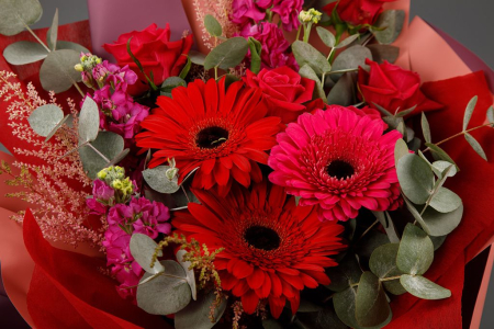 Букет Малиновый закат