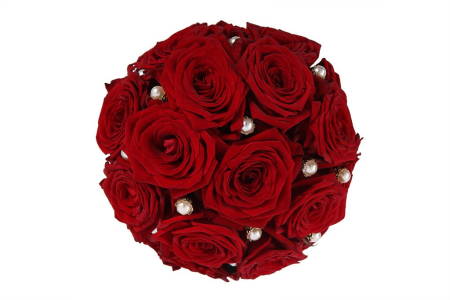 Букет Клубок чувств в шляпной коробке