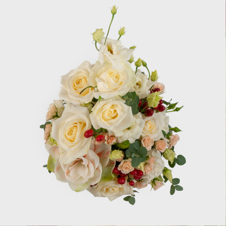 Букет в кашпо Светлая мечта