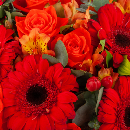 Букет Алый рассвет