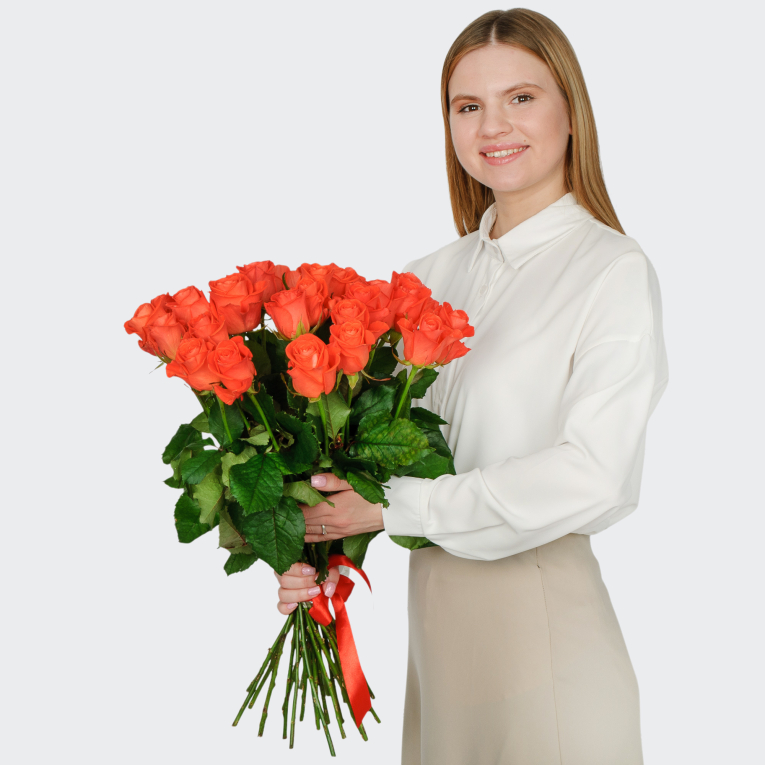 Букет 25 роз Вау