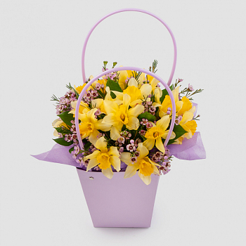 Букет в коробке Весенний вечер