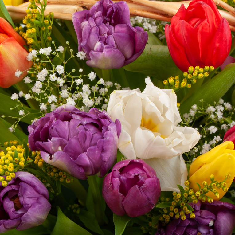 Букет в корзине Тепло мира