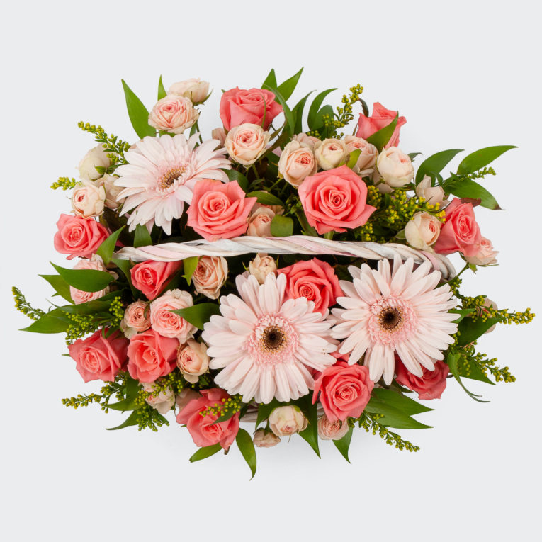 Букет в корзине Искренние пожелания