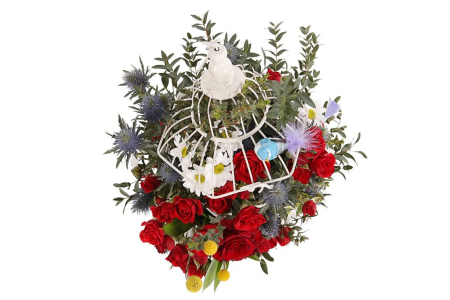 Букет Птичка певчая