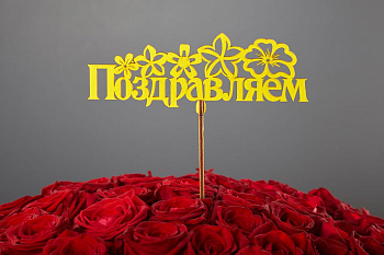 Топпер «Поздравляем»
