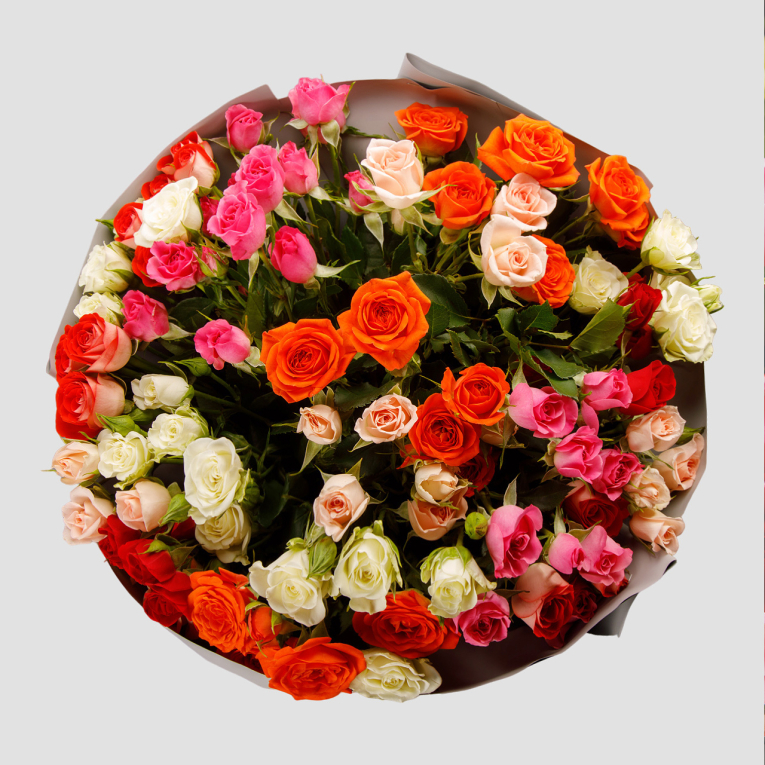 Букет из 19 роз Палитра чувств
