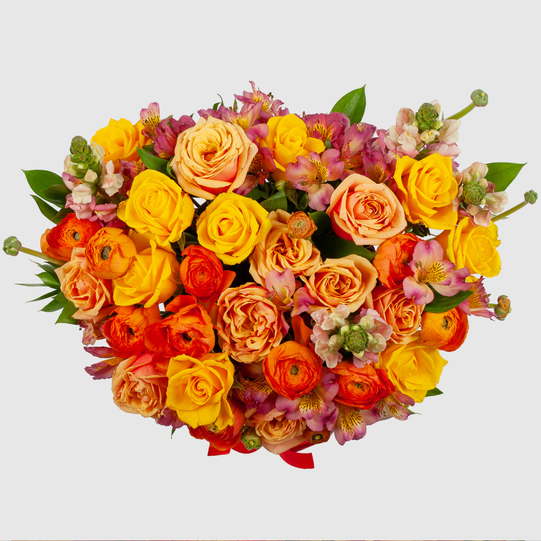 Букет в коробке Полет к солнцу