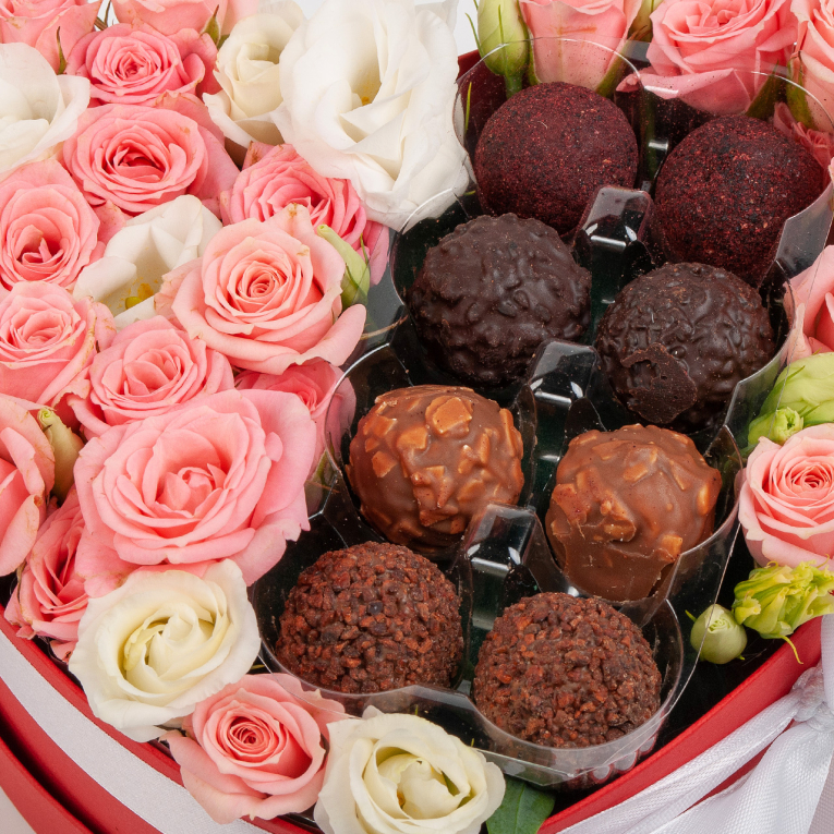 Композиция в коробке Сладкое счастье